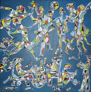 Acryl auf Leinwand, 80 x 80 cm, 